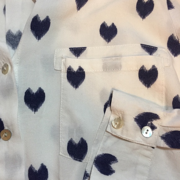 JUST LIVING | button-up top w/ roll-tab sleeves - Picture 5 of 7